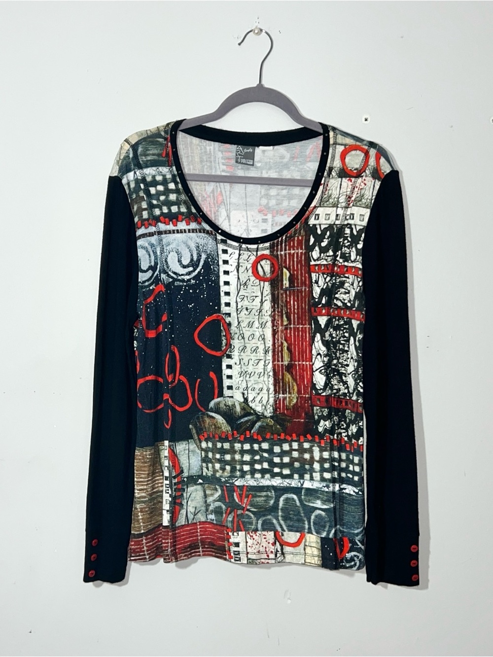 Simply Art Size L by Dolcezza Tunic Top Abstract Art to Wear Multicolour Tunic
